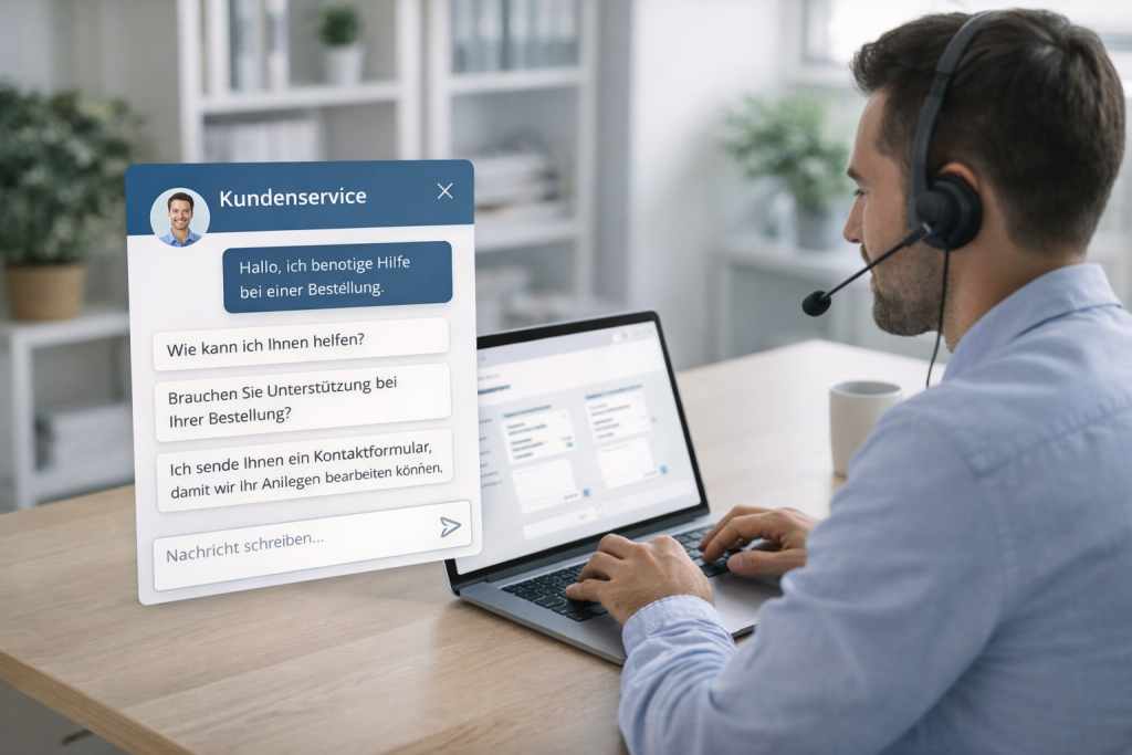 KI-Chatbot unterstützt den Kundensupport im Handel