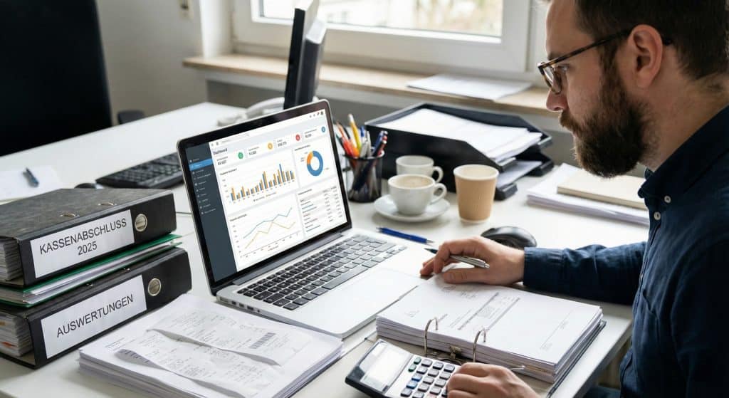 Backoffice-Auswertung im Kassensystem: Umsätze und Zahlarten im Überblick