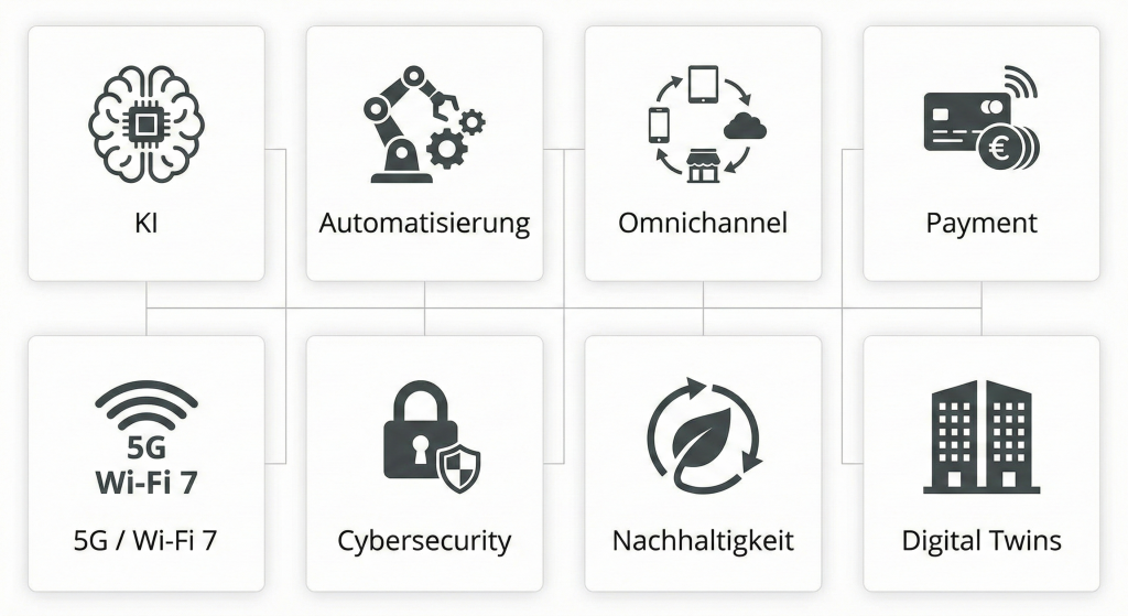 Übersicht der wichtigsten digitalen Trends 2026 für Unternehmen