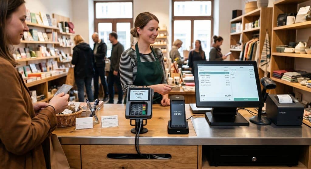 Stationäres und mobiles Kartenterminal als mögliche Ergänzung zu ETRON Pay