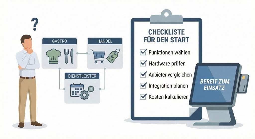 Auswahlhilfe für das passende Kassensystem anhand einer Checkliste