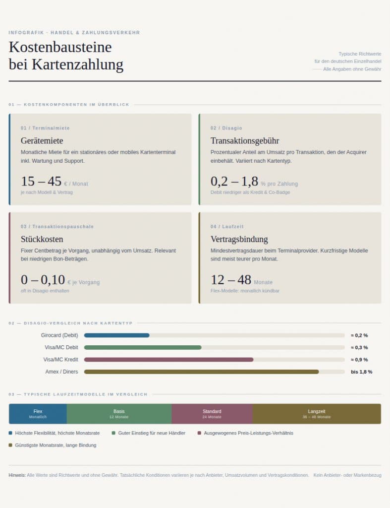 Kostenbausteine bei Kartenzahlung